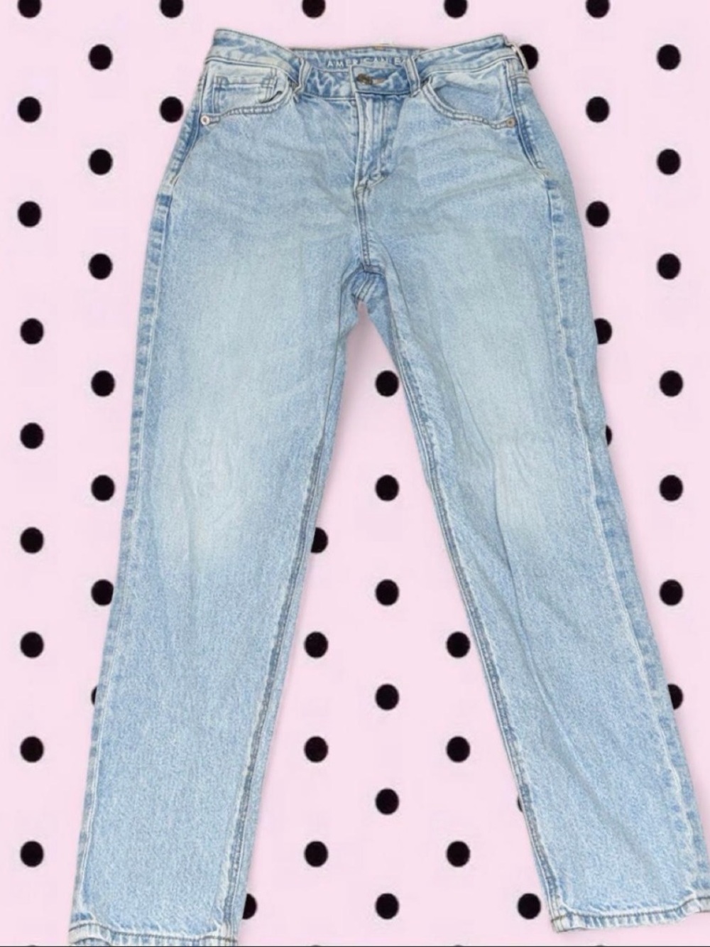American Eagle Outfitters Light Blue Straight Leg Jeans